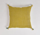 Handwoven Solid Mustard Cushion cover