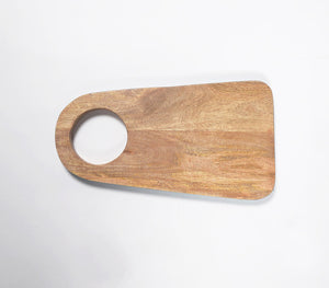 Teal Bordered Wooden Chopping board